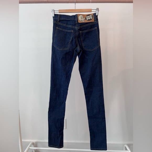 NWOT High Waisted Jeans - Cheap Monday (Size 25 - Dark Blue) - Picture 3 of 4